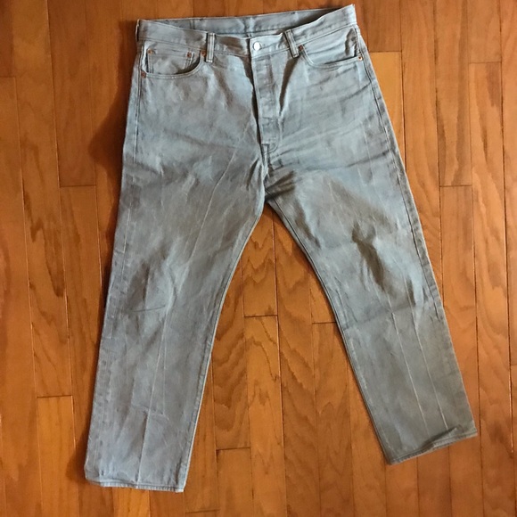 Men’s Faded Light Blue 501 Button 🪰Levi’s Jeans! - Picture 6 of 11